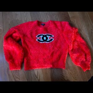 Red Chanel Sweater